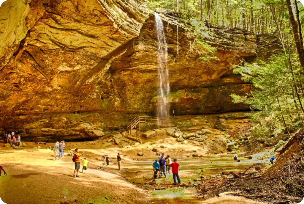 people enjoy seeing Ash Cave in Hocking Hills