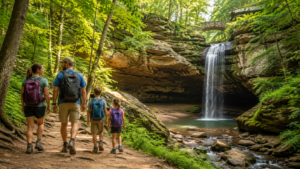 Family Hiking in Hocking Hills