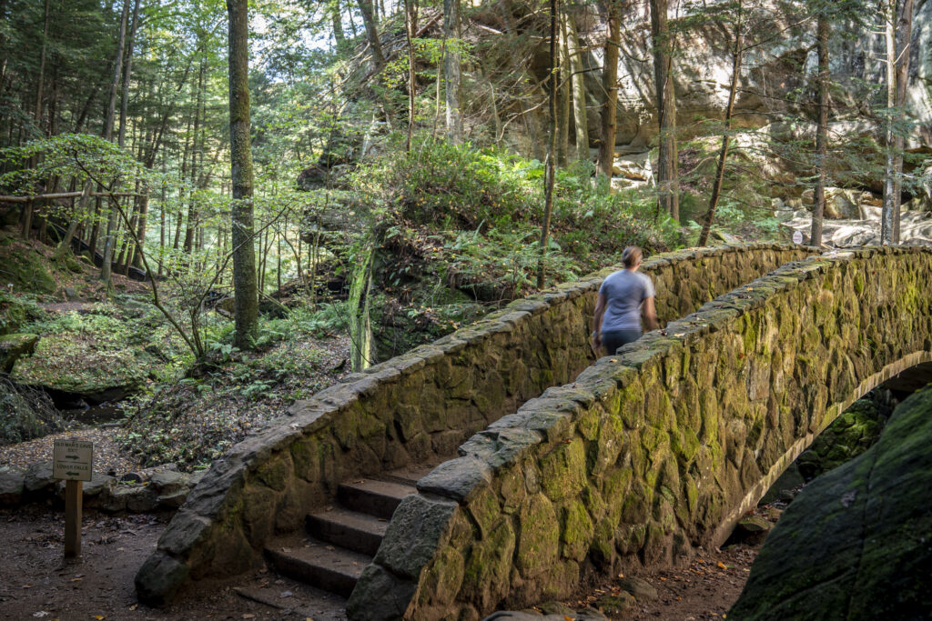 Old Man's Cave bridge